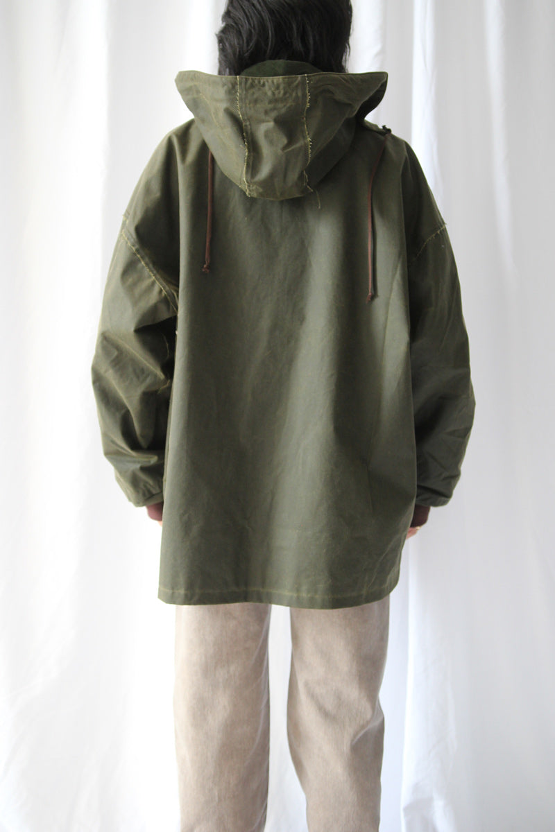 WAXED OUTDOOR JACKET - WAXED COTTON / GREEN