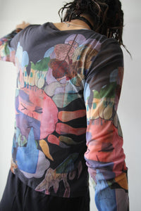 SUPER SLIM LONGSLEEVE / SOLAR POWER MARINA PRINT