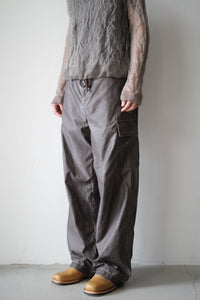 WAY TROUSER / BROWN WASH OUT NYLON