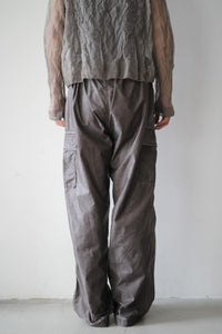 WAY TROUSER / BROWN WASH OUT NYLON