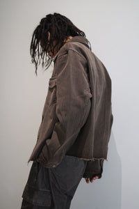 CUT REBIRTH JACKET / CHOCO OVERDYE