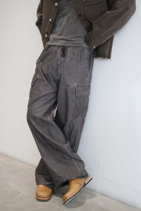 WAY TROUSER / BROWN WASH OUT NYLON