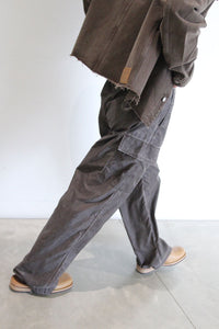 WAY TROUSER / BROWN WASH OUT NYLON