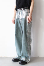 Load image into Gallery viewer, WIDE SEAM DENIM BAGGY PANTS .11 / FOILD FADE GREEN