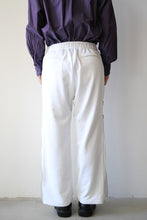 画像をギャラリービューアに読み込む, FINE POLY×ORGANIC COTTON PILE SIDE ZIP PANTS / WHITE