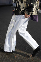 画像をギャラリービューアに読み込む, FINE POLY×ORGANIC COTTON PILE SIDE ZIP PANTS / WHITE