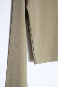 ORGANIC COTTON PILE HOODIE / KHAKI BEIGE