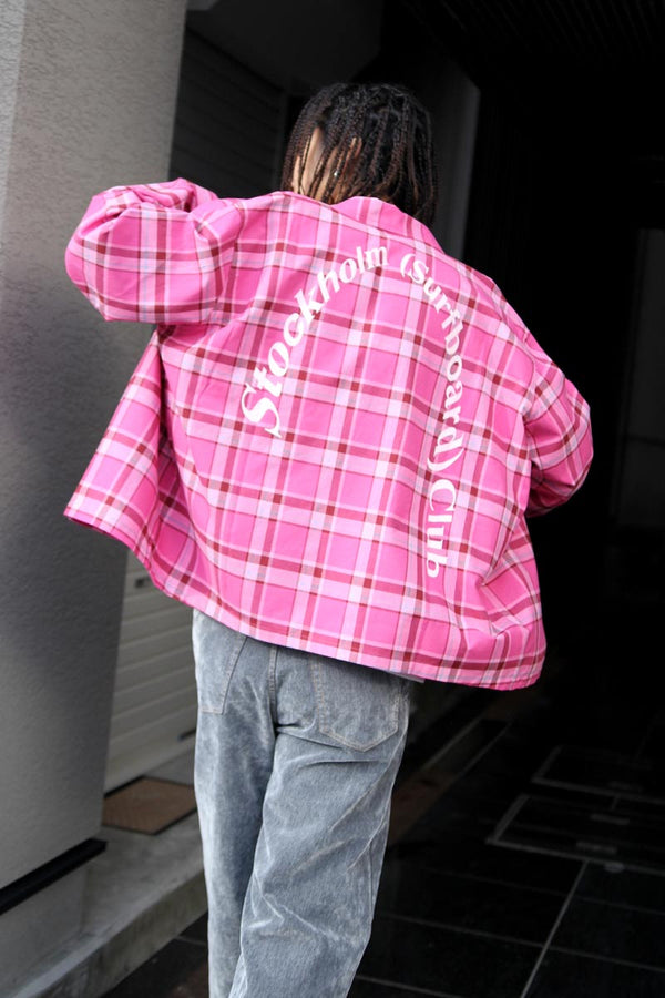 CLUB OVERSHIRT / PINK CHECK [20%OFF]