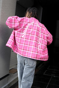 CLUB OVERSHIRT / PINK CHECK