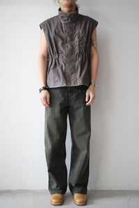 FIRM VEST / BROWN WASH OUT NYLON