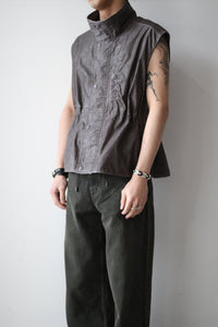 FIRM VEST / BROWN WASH OUT NYLON