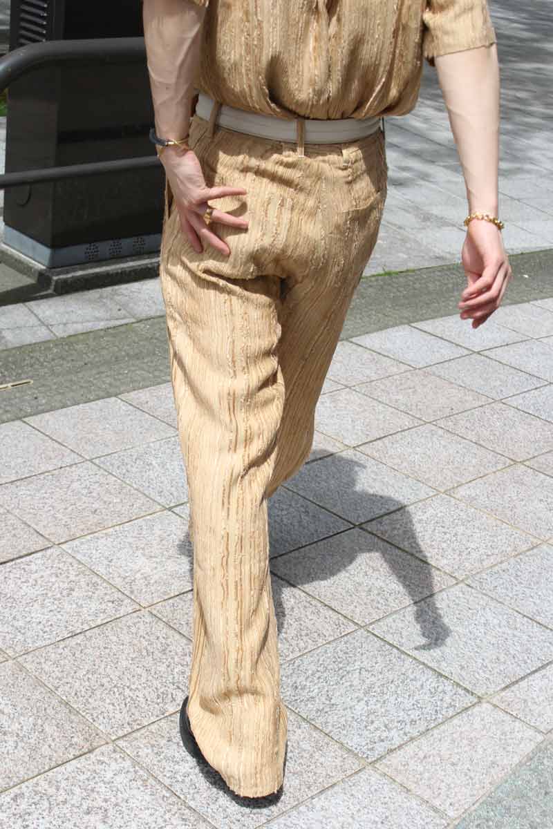 RICHIE TROUSER / FLUID BEIGE STRIPE [30% 할인]
