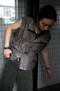 FIRM VEST / BROWN WASH OUT NYLON