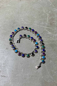 925 SILVER NECKLACE with STONES