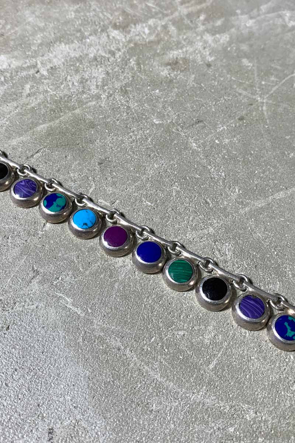 925 SILVER NECKLACE with STONES