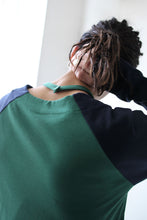 Load image into Gallery viewer, HOLTER NECK LONG SLEEVE T-SHIRT / NAVY-GREEN [金沢店]