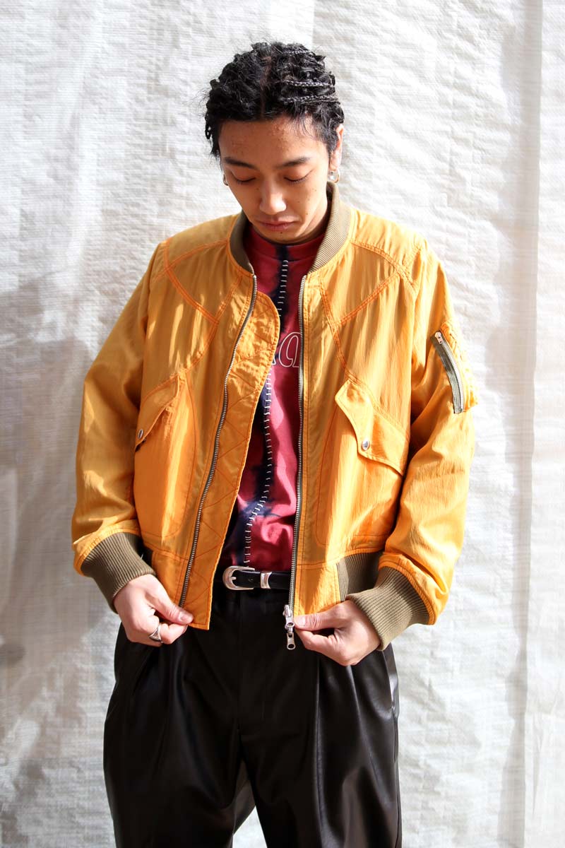 SHEER NYLON FLIGHT BLOUSON / ORANGE [金沢店]