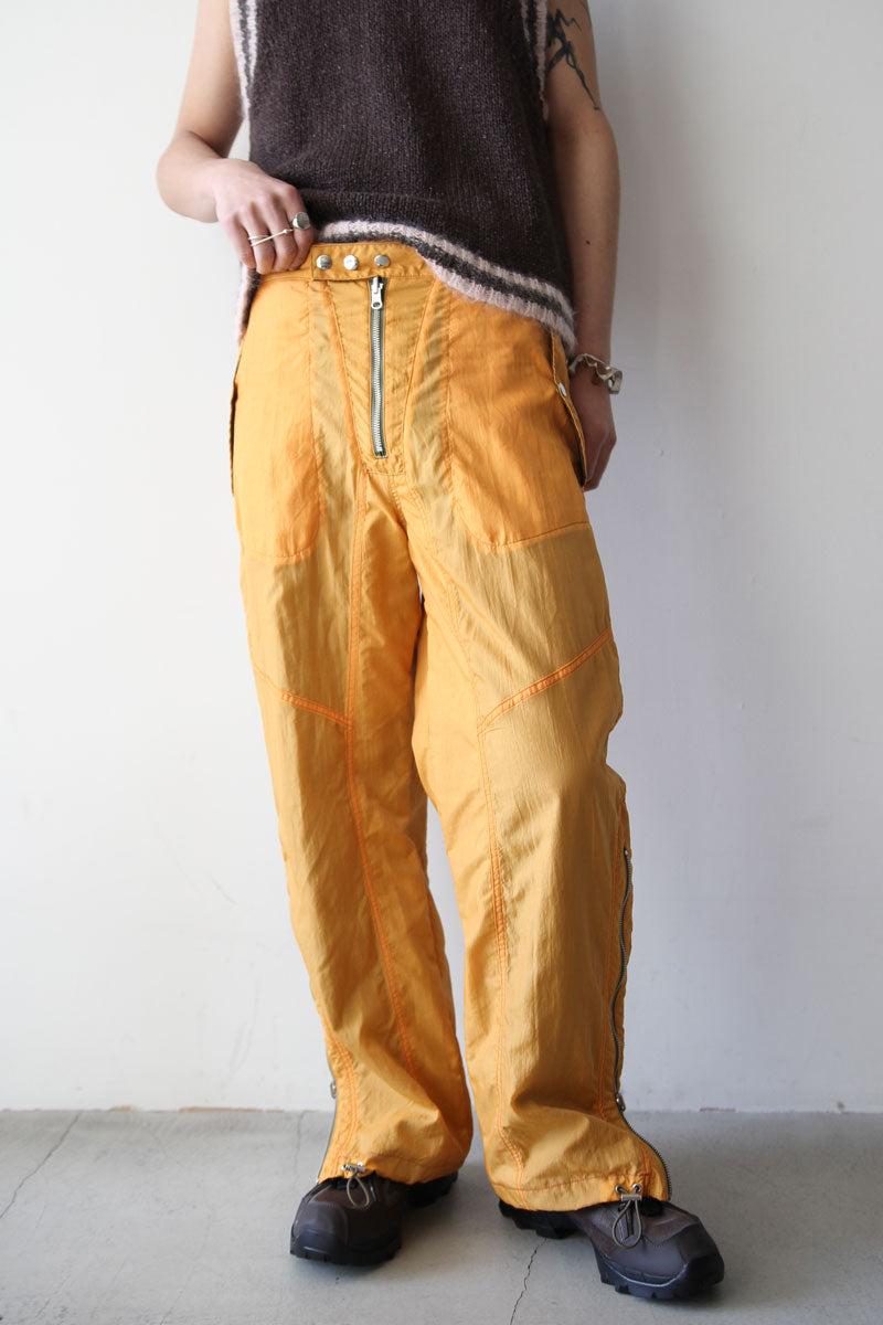 SHEER NYLON FLIGHT TROUSERS / ORANGE [20%OFF]