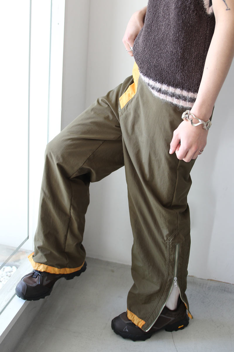 SHEER NYLON FLIGHT TROUSERS / ORANGE [20%OFF]
