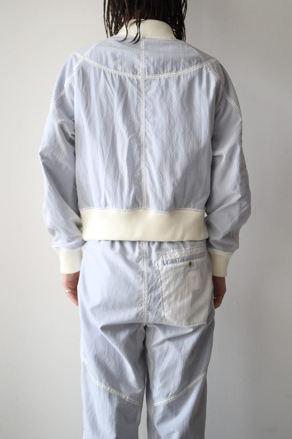 SHEER NYLON FLIGHT BLOUSON / WHITE [20%OFF]