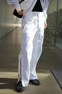 SHEER NYLON FLIGHT TROUSERS / WHITE [金沢店]