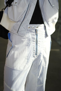 SHEER NYLON FLIGHT TROUSERS / WHITE [金沢店]