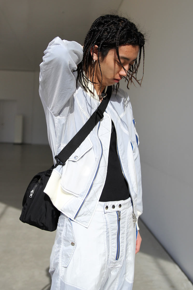 SHEER NYLON FLIGHT BLOUSON / WHITE [20%OFF]