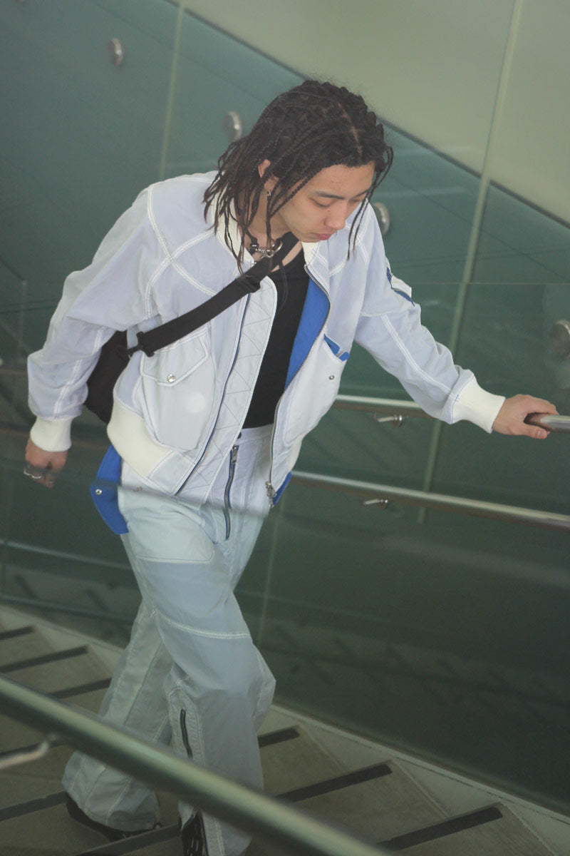 SHEER NYLON FLIGHT BLOUSON / WHITE [20%OFF]
