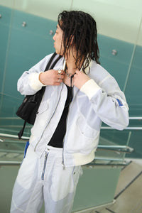 SHEER NYLON FLIGHT BLOUSON / WHITE [金沢店]