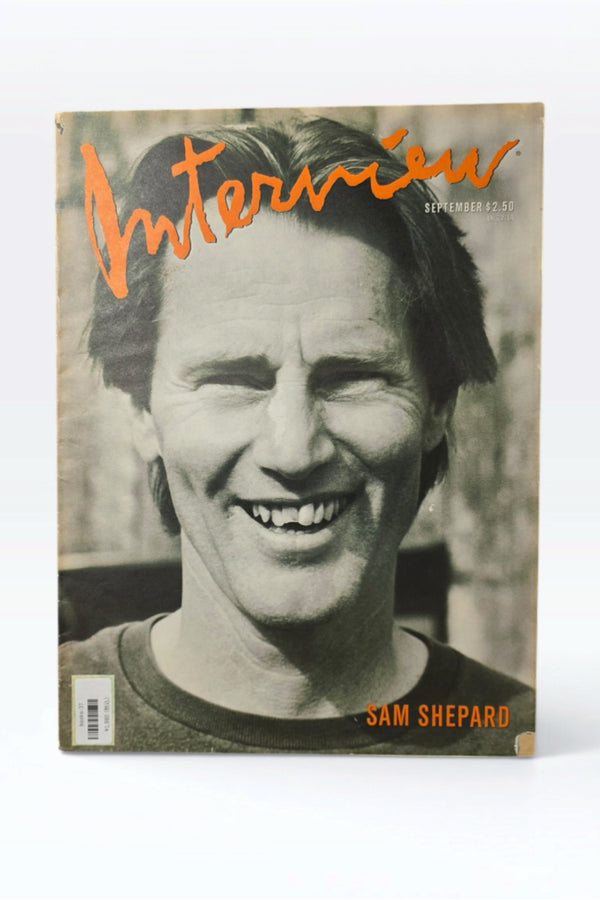 INTERVIEW SEPTEMBER 1988 SAM SHEPARD