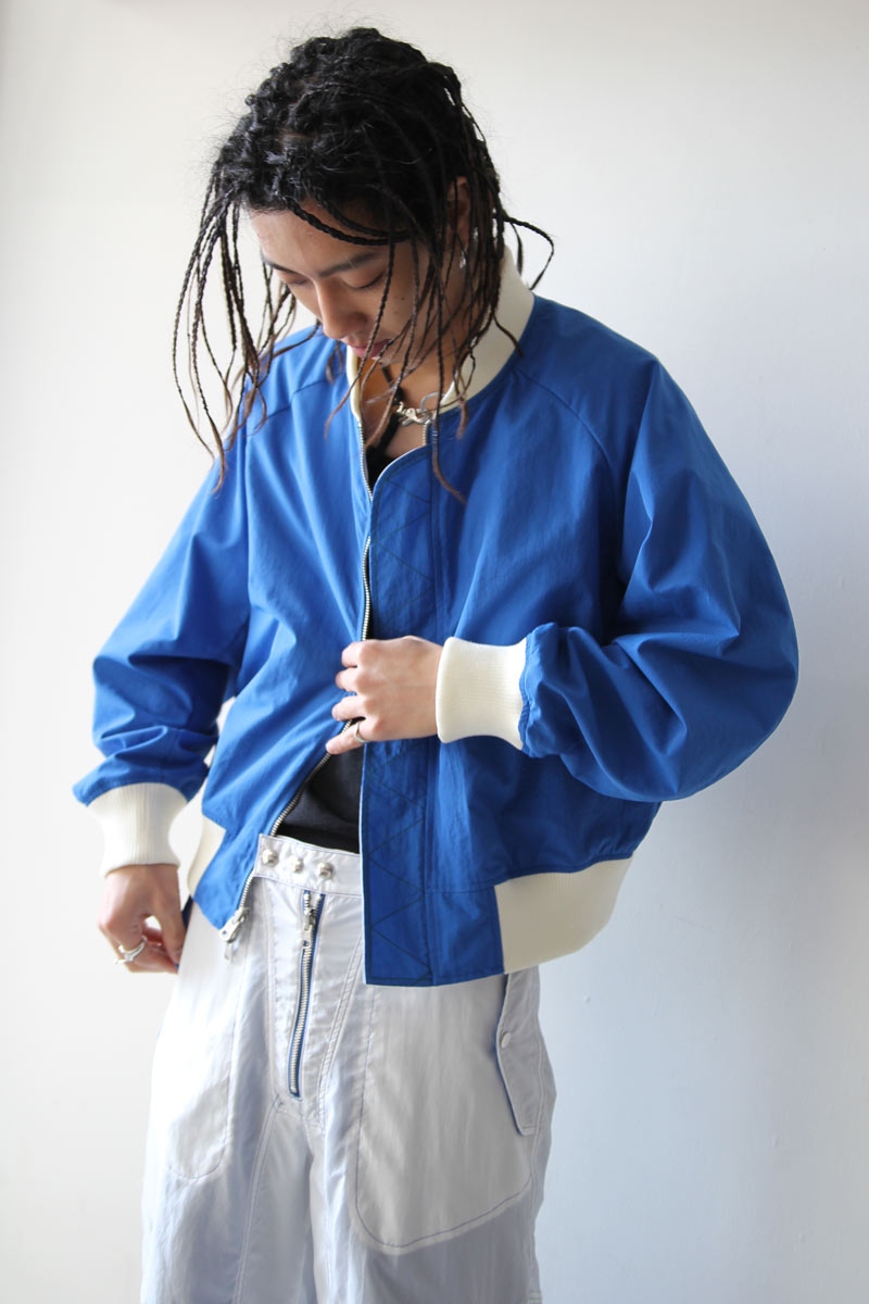 SHEER NYLON FLIGHT BLOUSON / WHITE [20%OFF]