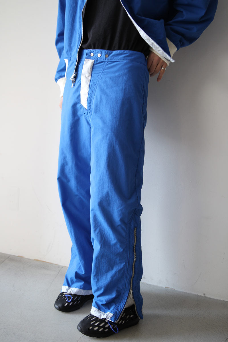 SHEER NYLON FLIGHT TROUSERS / WHITE [20% OFF]