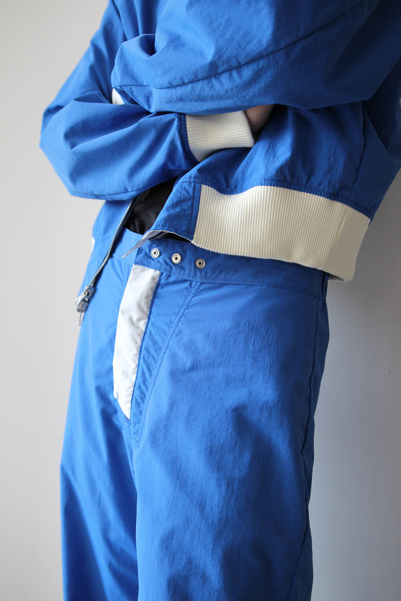 SHEER NYLON FLIGHT TROUSERS / WHITE [20% OFF]