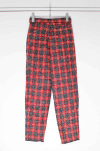 012 | BENETTON MADE IN ITALY 90'S WOOL CHECK PANTS [USED]
