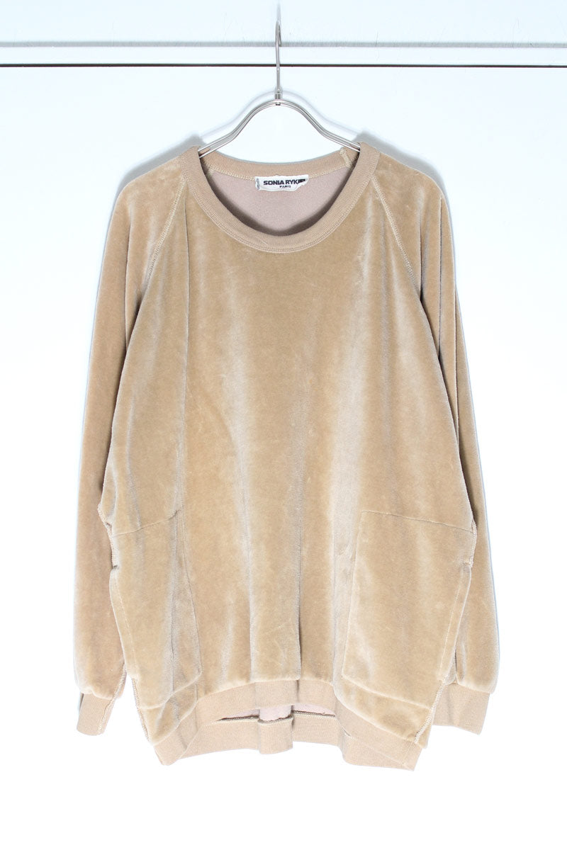 SONIA RYKIEL | MADE IN FRANCE 90'S VELOUR SWEAT [USED] – STOCK