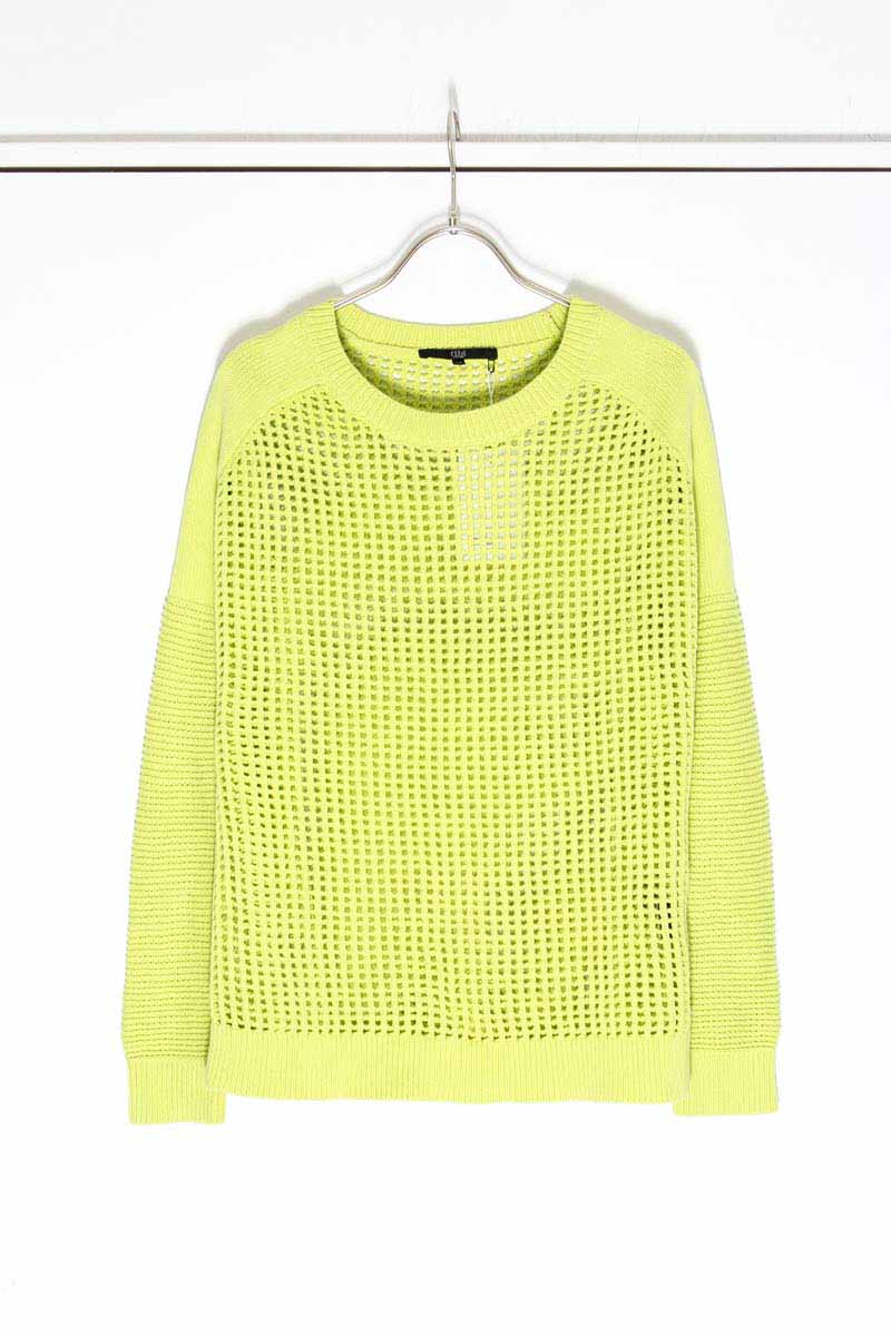 TIBI | COTTON SHEER SWEATER [USED]