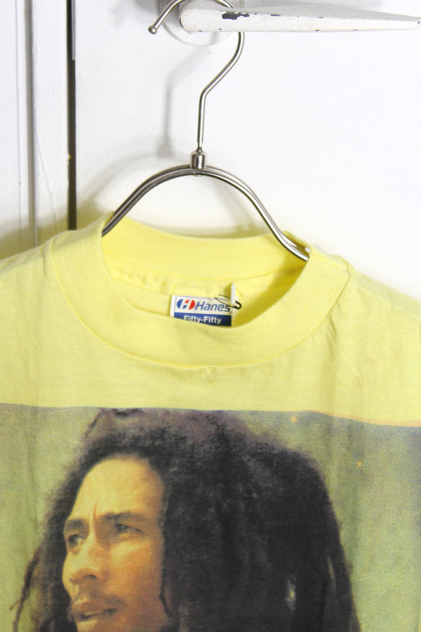 HANES | MADE IN USA 80'S BOB MARLEY T-SHIRT SINGLE STITCH [USED]