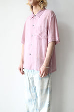Load image into Gallery viewer, BOX SHIRT SHORT SLEEVE / DUSTY LILAC COATED VOILE 