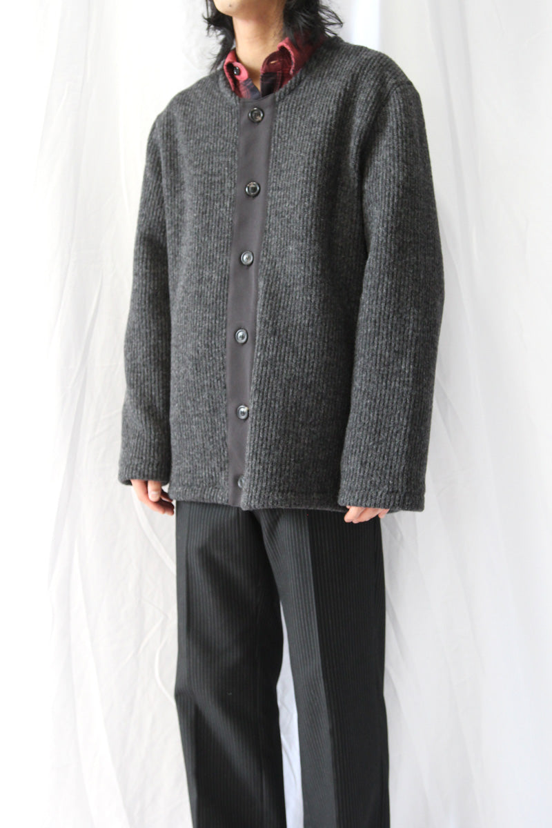 ULTRA ZIP CARDIGAN / BONE LOW TWIST MERINO [20% OFF]