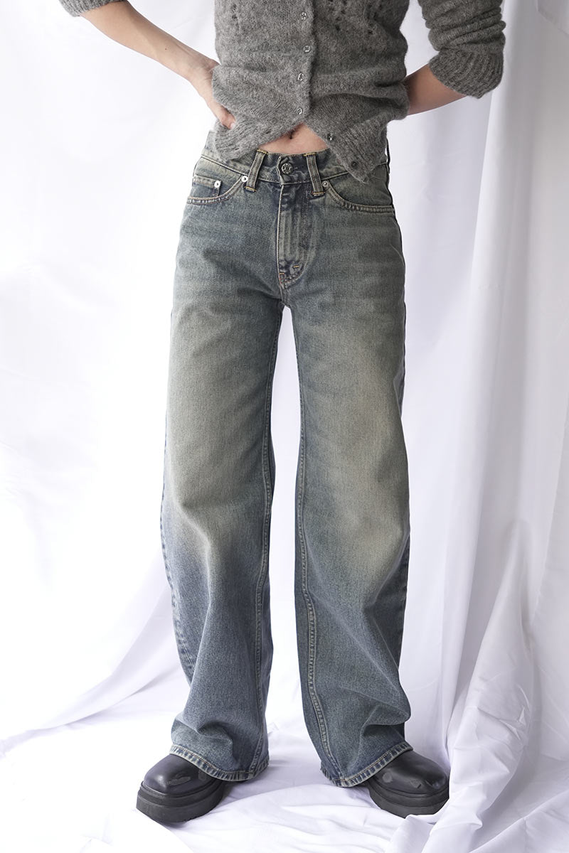 SHAKE JEANS / MID BLUE DIRTY