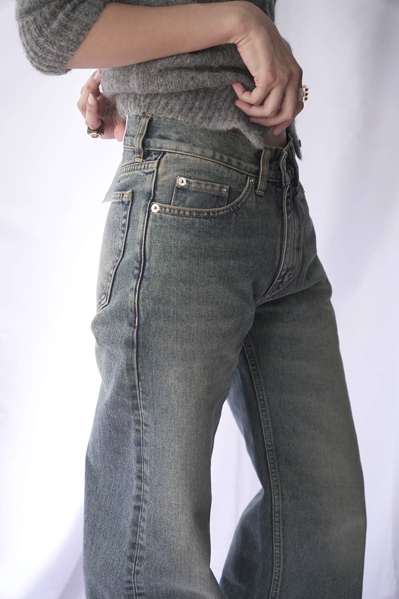 SHAKE JEANS / MID BLUE DIRTY