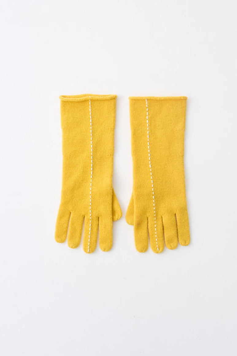 SHORT STITCH GLOVES / YELLOW