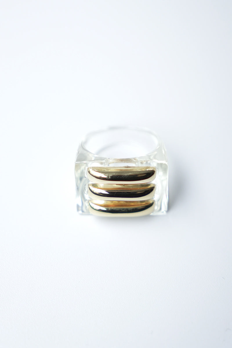 RECTANGLE RING / CLEAR