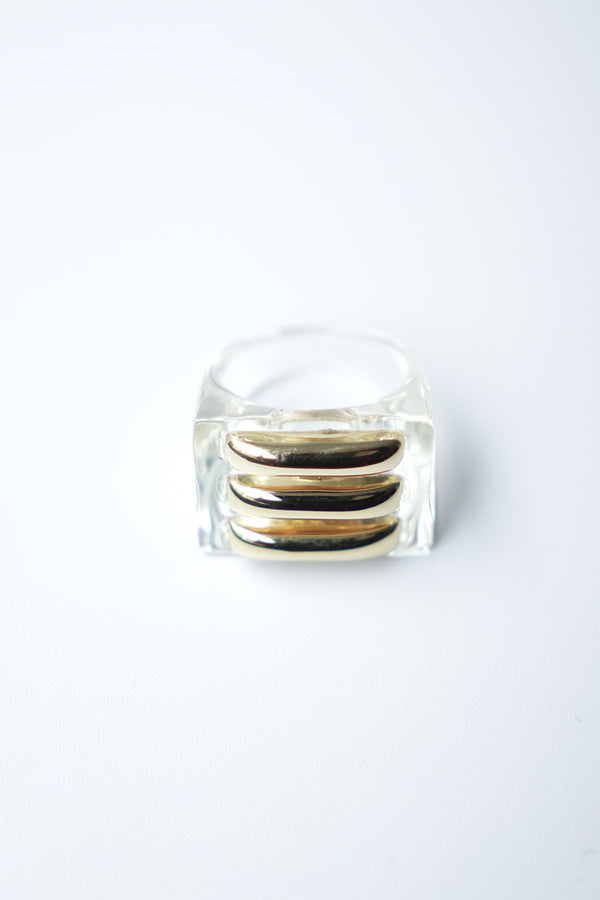 RECTANGLE RING / CLEAR