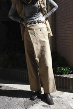Load image into Gallery viewer, SIDE FOLD WIDE TROUSERS / BEIGE