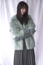 画像をギャラリービューアに読み込む, EXTRA FINE MERINO WOOL KNIT LONG GLOVES / BLUE GRAY