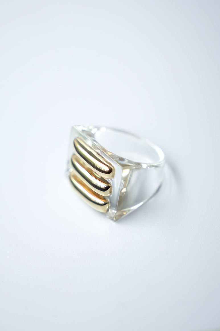 RECTANGLE RING / CLEAR