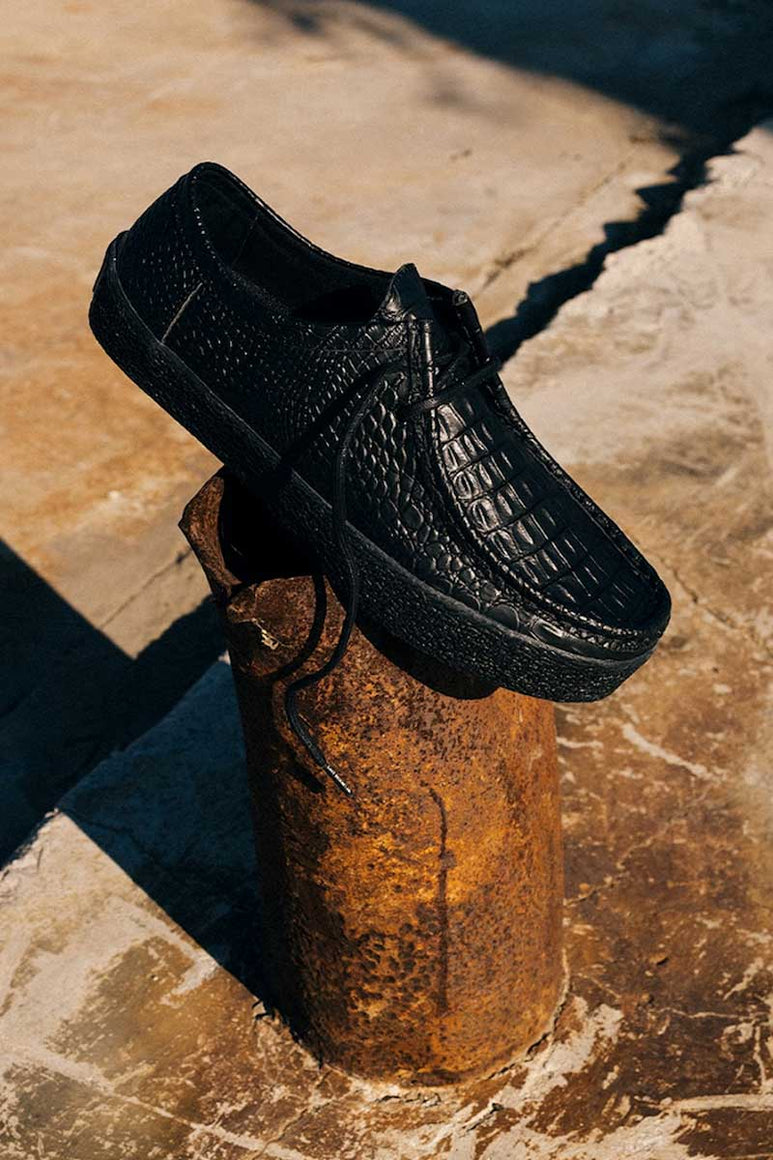 VM006 MOC LEATHER / BLACK CROC/BLACK