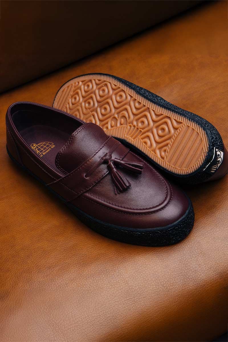 LAST RESORT AB | VM005 LOAFER LEATHER / OXBLOOD/BLACK レザー