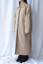 画像をギャラリービューアに読み込む, SHEER NYLON PATTED LONG COAT / BEIGE